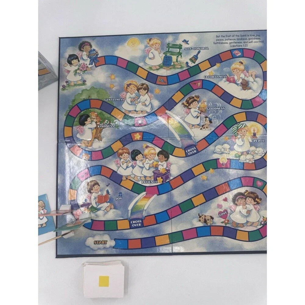 Little Angels & The Fruit of the Spirit Bible Board Game 2004 Nearly Complete